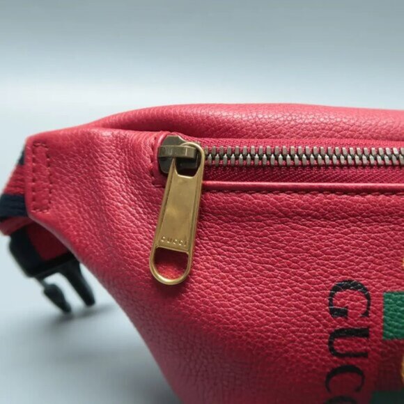 GUCCI Print Red Leather Crossbody bag 646-061425 - Picture 9 of 12